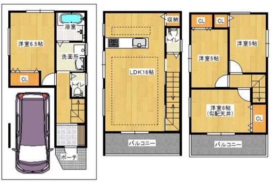 高槻市寿町3丁目　売土地 間取り図
