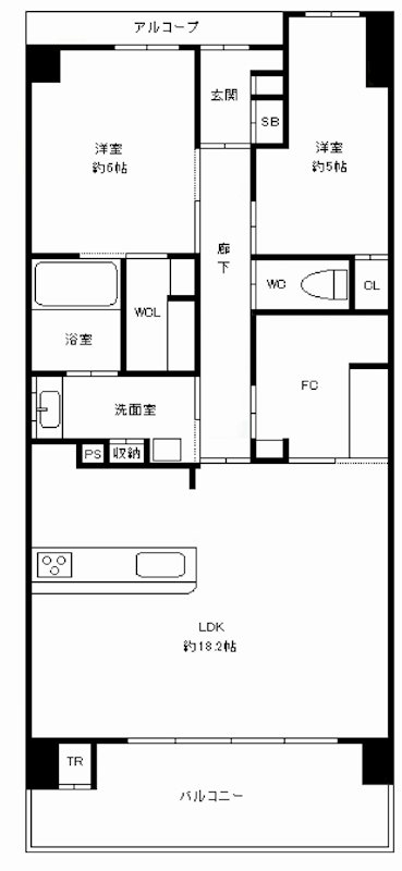 シェリア彩都　HANA・KAZE  間取り図
