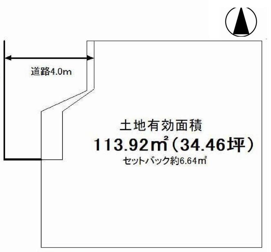 摂津市千里丘東５丁目　建築条件付土地 間取り図