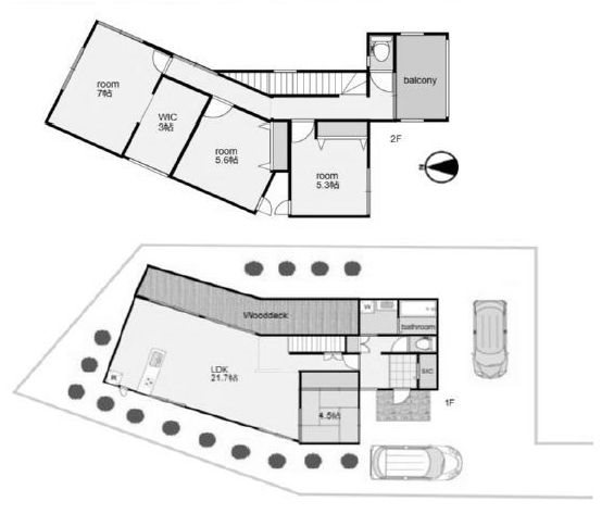 高槻市弥生が丘町　中古一戸建 間取り図