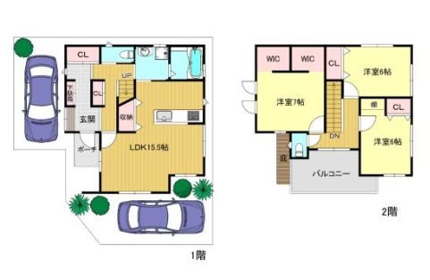 茨木市鮎川4丁目　建築条件付売土地 4号地 間取り図