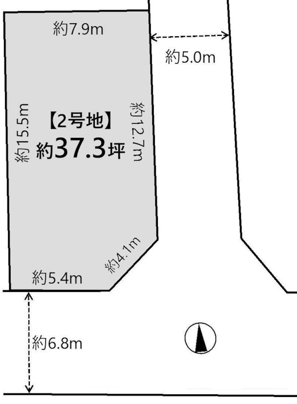 島本町東大寺3丁目 売土地 間取り図