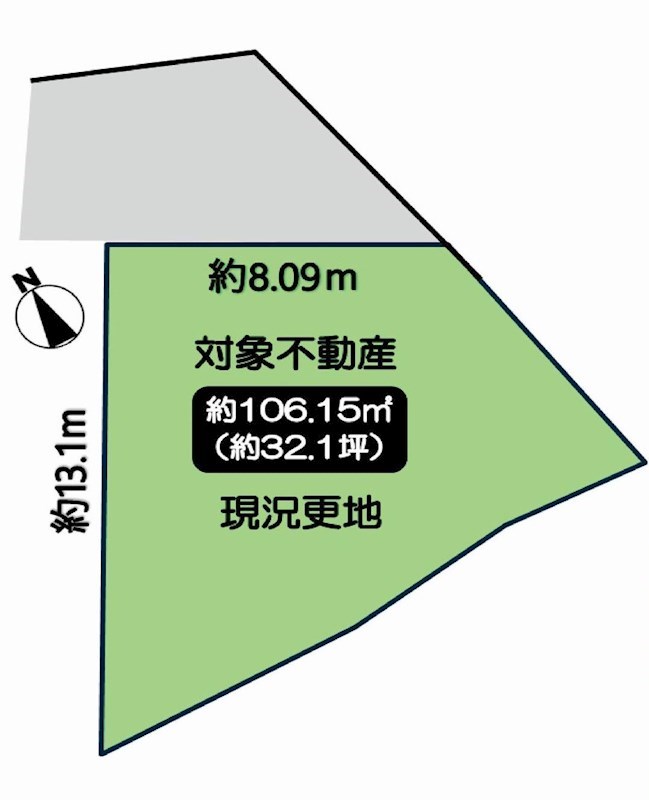 吹田市原町2丁目　売土地　C号地 間取り図
