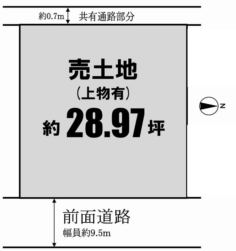吹田市新芦屋上　売土地 間取り図