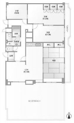 メゾン高槻古曽部 5F号室 間取り図