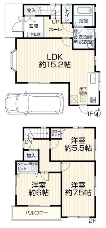 桜丘町一戸建（再生住宅） 間取り図