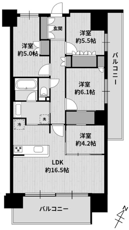 ジオ島本 間取り図