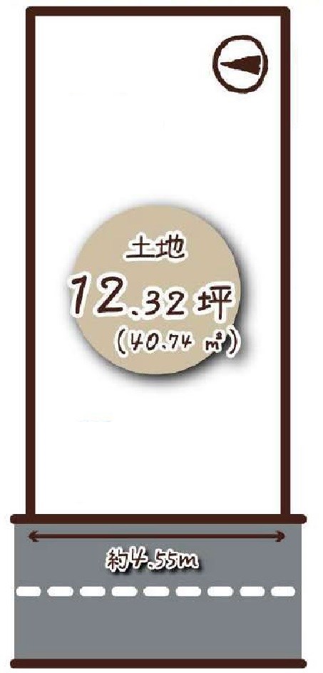 高槻市日向町 売土地 間取り図