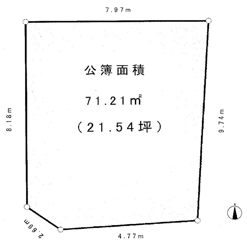 高槻市大塚町2丁目　売土地 間取り図