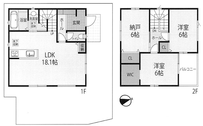 島本町広瀬2丁目 中古一戸建 間取り図