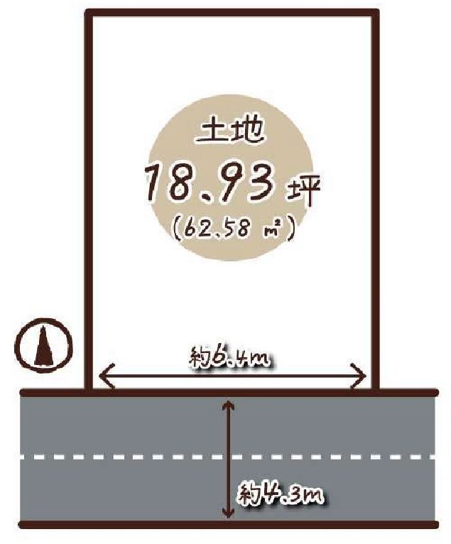 高槻市松川町 売土地 間取り図