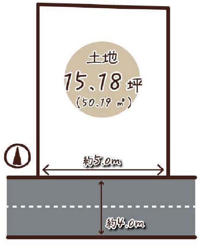 高槻市南庄所町 売土地 間取り図