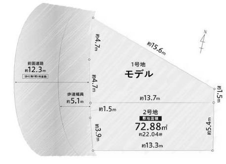 高槻市古曽部町3丁目　売土地B号地 間取り図
