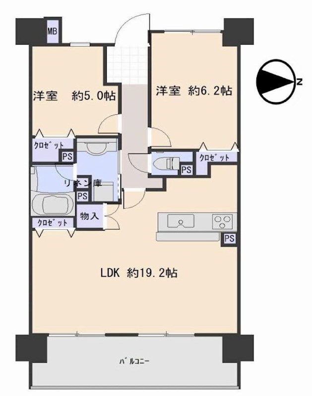 プレサンスロジェ南摂津 間取り図