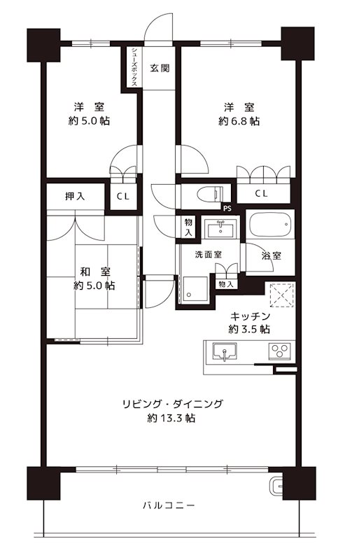 ローレルコート茨木レジデンス 間取り図