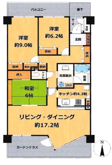 阪急ヒルズコート高槻アネックス 間取り図