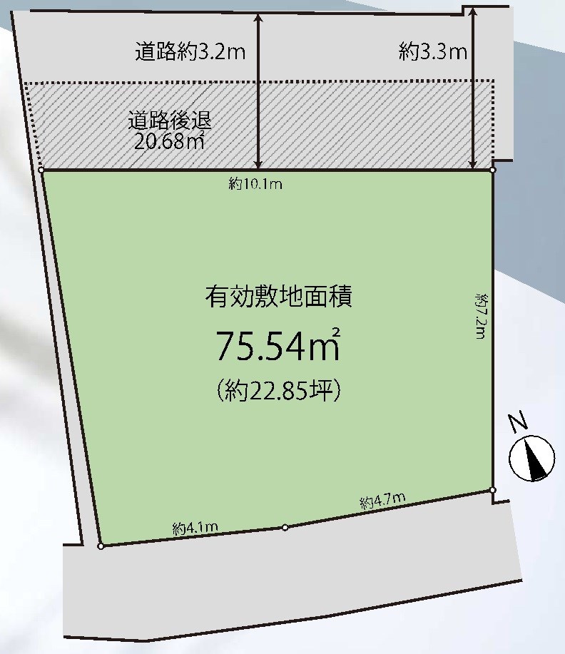 高槻市高西町 売土地 間取り図