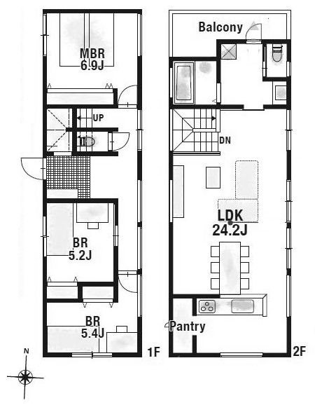 高槻市日吉台三番町　建築条件付売土地3号地 間取り図