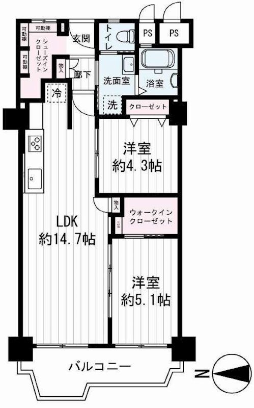 メガロコープ茨木   間取り図