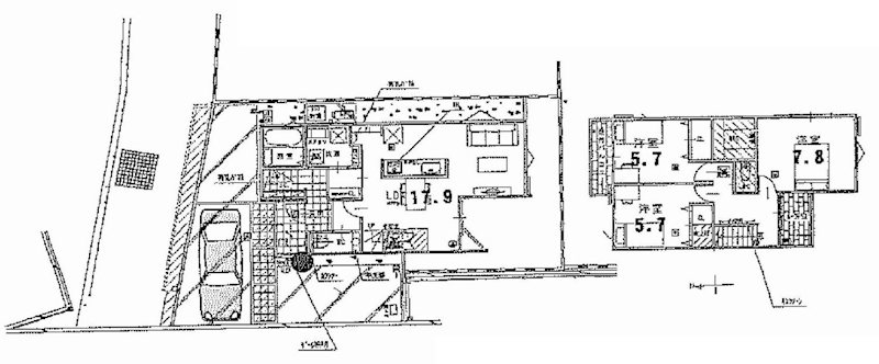茨木市鮎川3丁目　新築一戸建 間取り図
