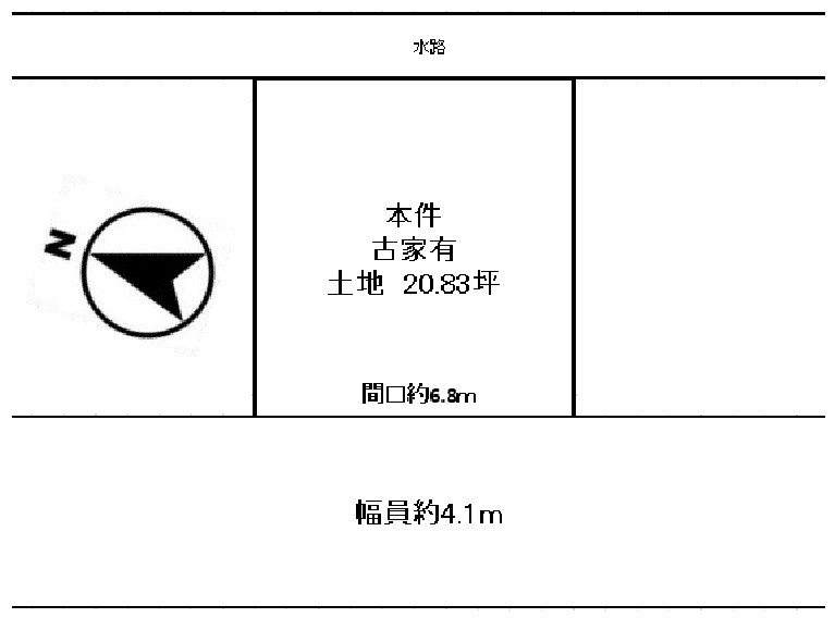 高槻市東五百住町２丁目　売土地 間取り図