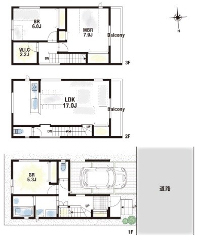 高槻市城南町2丁目　建築条件付売土地 間取り図