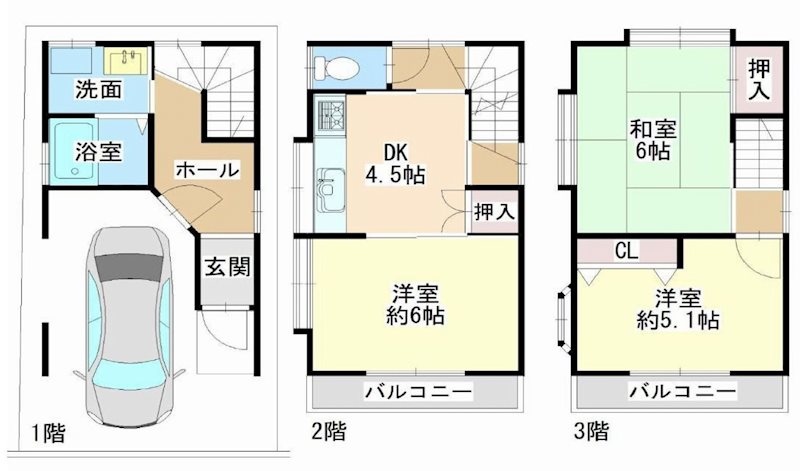 茨木市寺田町　中古一戸建 間取り図