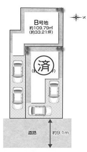 高槻市寿町3丁目　売土地　B号地 間取り図