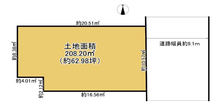 高槻市寿町3丁目　売土地 間取り図