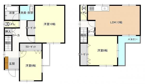 香里園東之町一戸建 間取り図