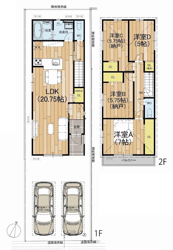 茨木市宿川原町　新築一戸建 3号地   間取り図