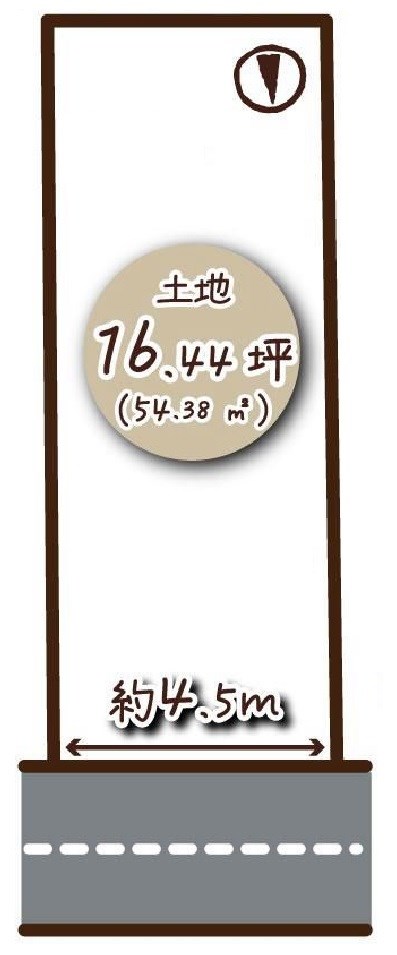 高槻市明野町 売土地 間取り図