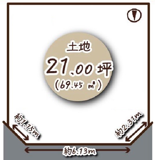 高槻市東五百住町2丁目　売土地 間取り図