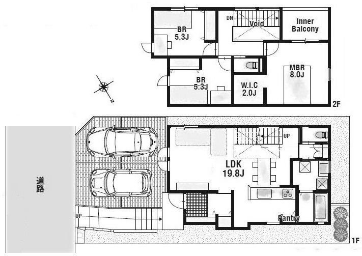 高槻市別所本町　建築条件付売土地1号地 間取り図