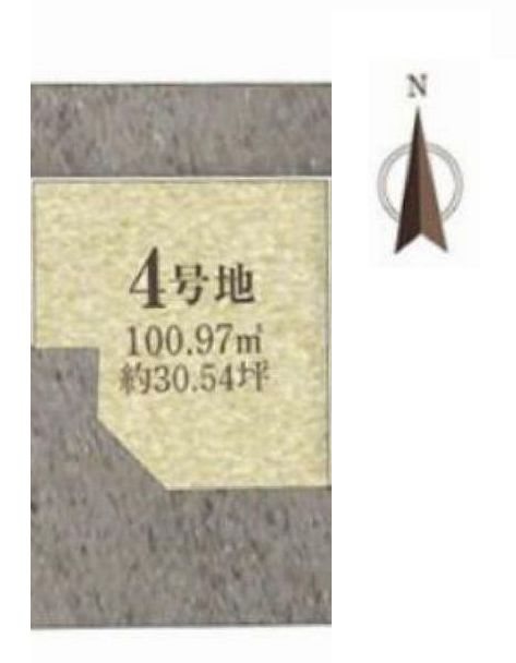 茨木市鮎川4丁目　売土地 4号地 間取り図