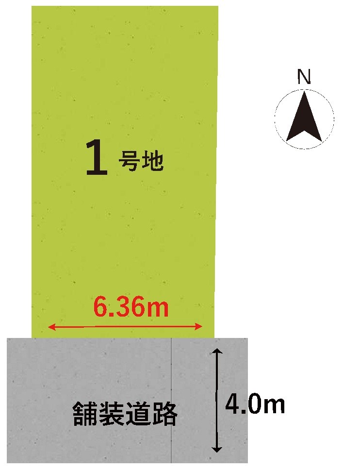 高槻市日向町1号地　売土地 間取り図