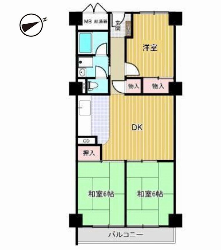 ルネ千里丘1号棟   間取り図