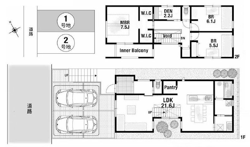 高槻市安岡寺町3丁目　建築条件付売土地1号地 間取り図