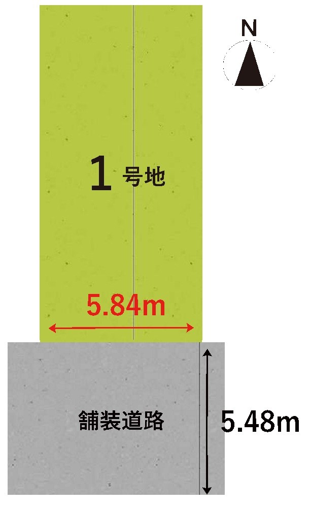 高槻市西冠3丁目1号地　売土地 間取り図