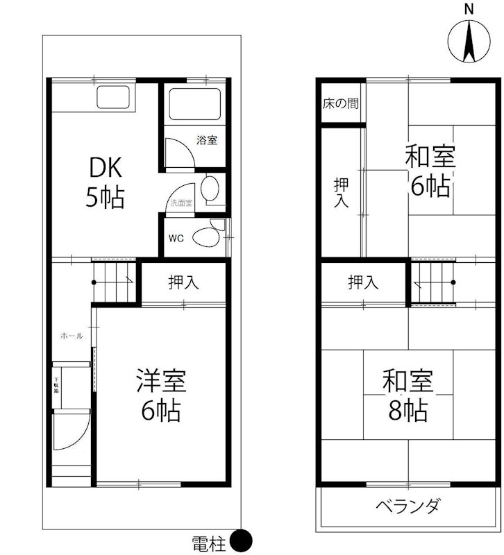 大阪市此花区春日出南2丁目　中古一戸建 間取り図