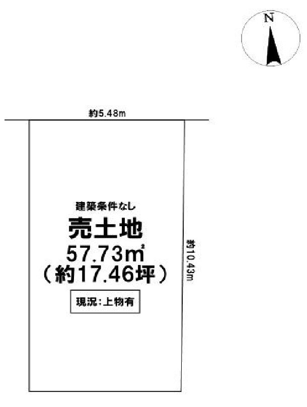 高槻市若松町 売土地 間取り図