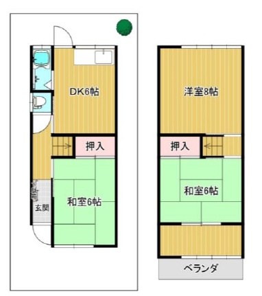 高槻市氷室町2丁目　中古一戸建 間取り図