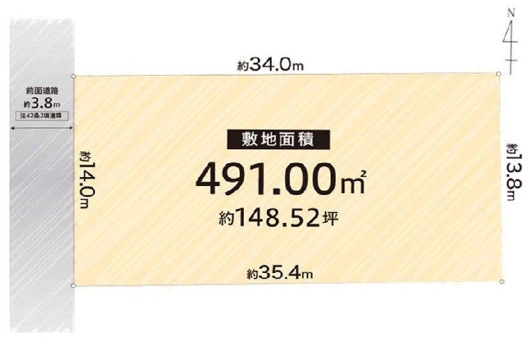 高槻市城東町 売土地 間取り図