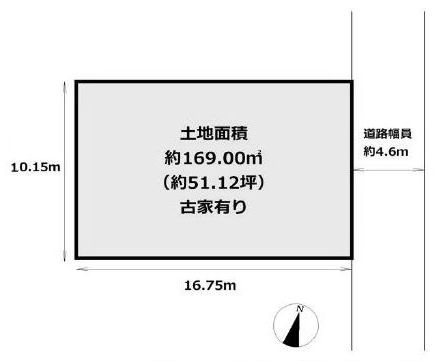 高槻市弥生が丘町　売土地 間取り図