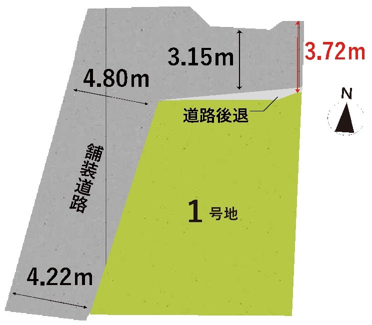 高槻市下田部町2丁目　売土地 間取り図