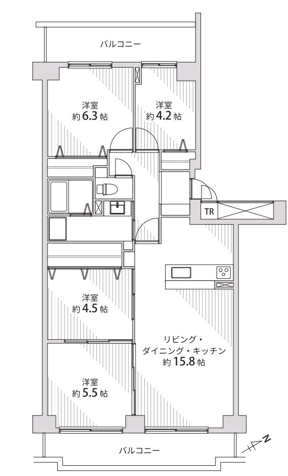 高槻ガーデンハウス 間取り図