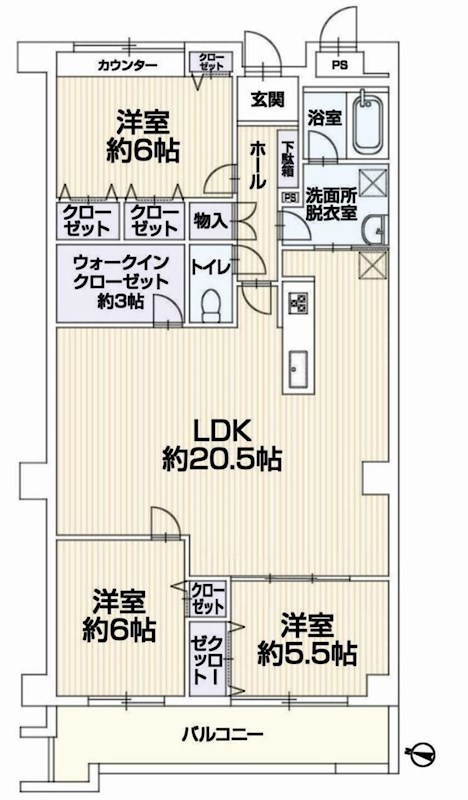 ライオンズマンション万博公園 間取り図