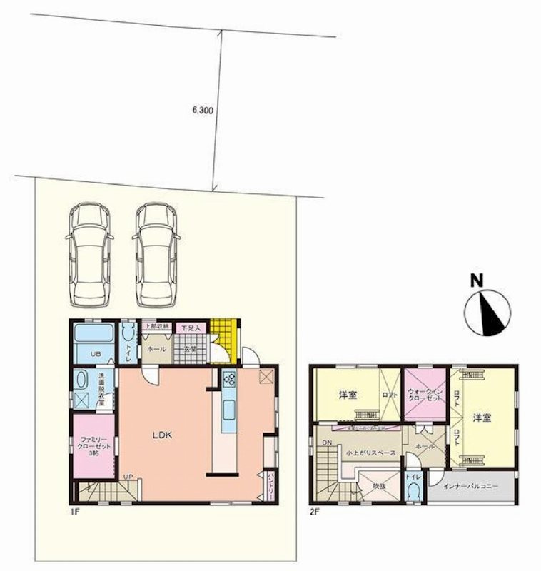 茨木市南春日丘7丁目　中古一戸建 間取り図