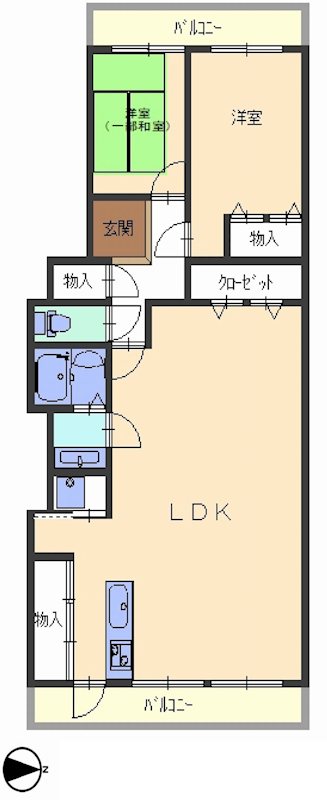 ネオコーポ茨木 間取り図
