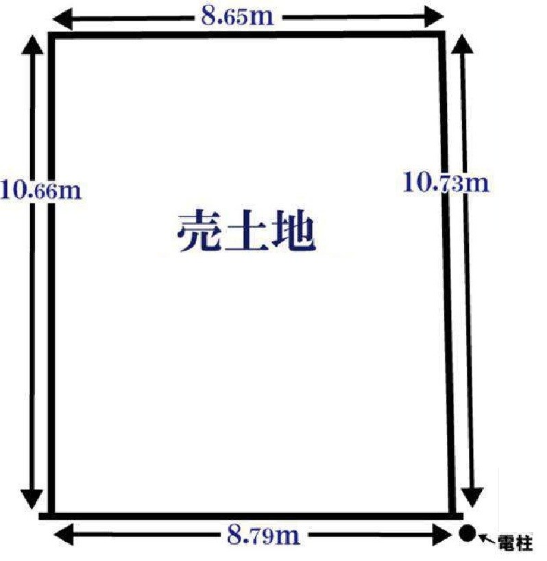 高槻市明野町 売土地 間取り図